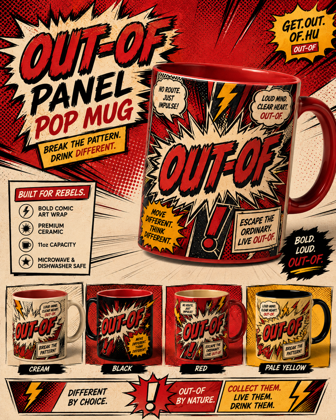 OUT-OF Panel Pop Mug product poster