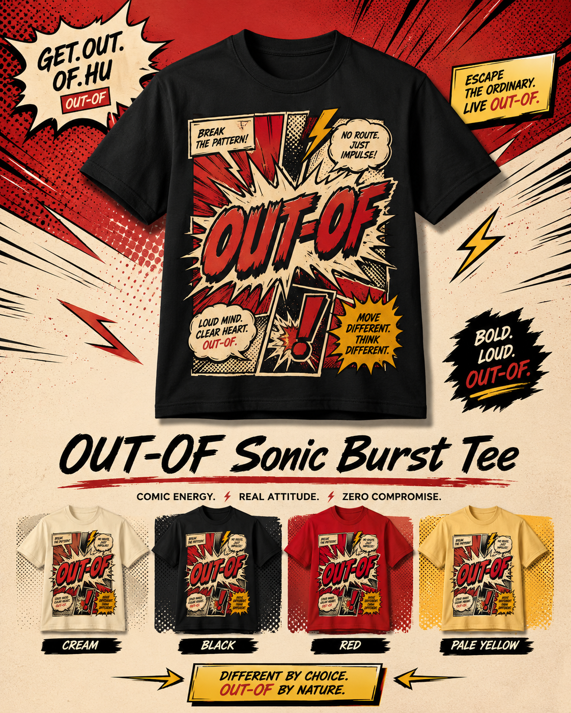 OUT-OF Sonic Burst Tee product poster