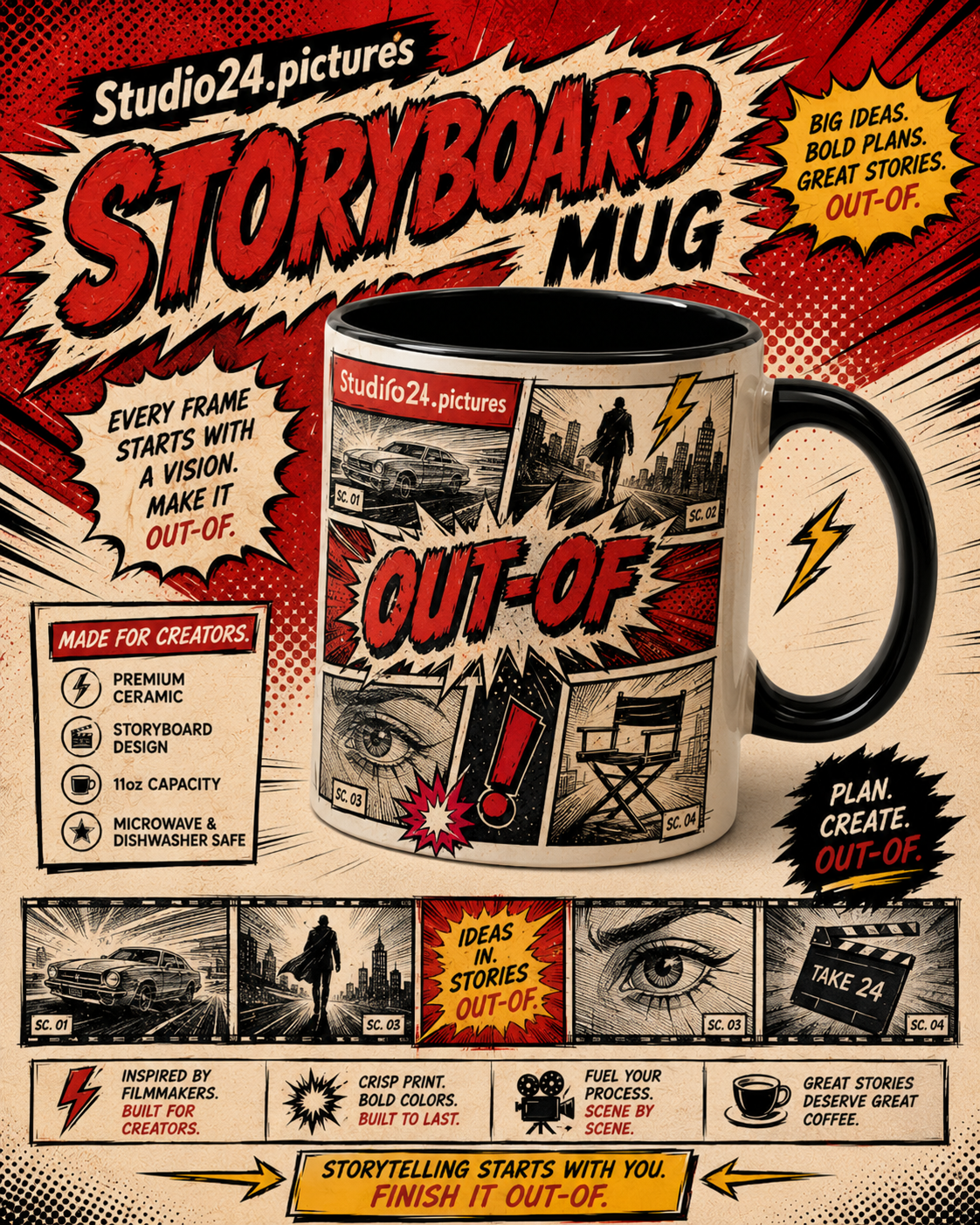 Storyboard Mug product poster