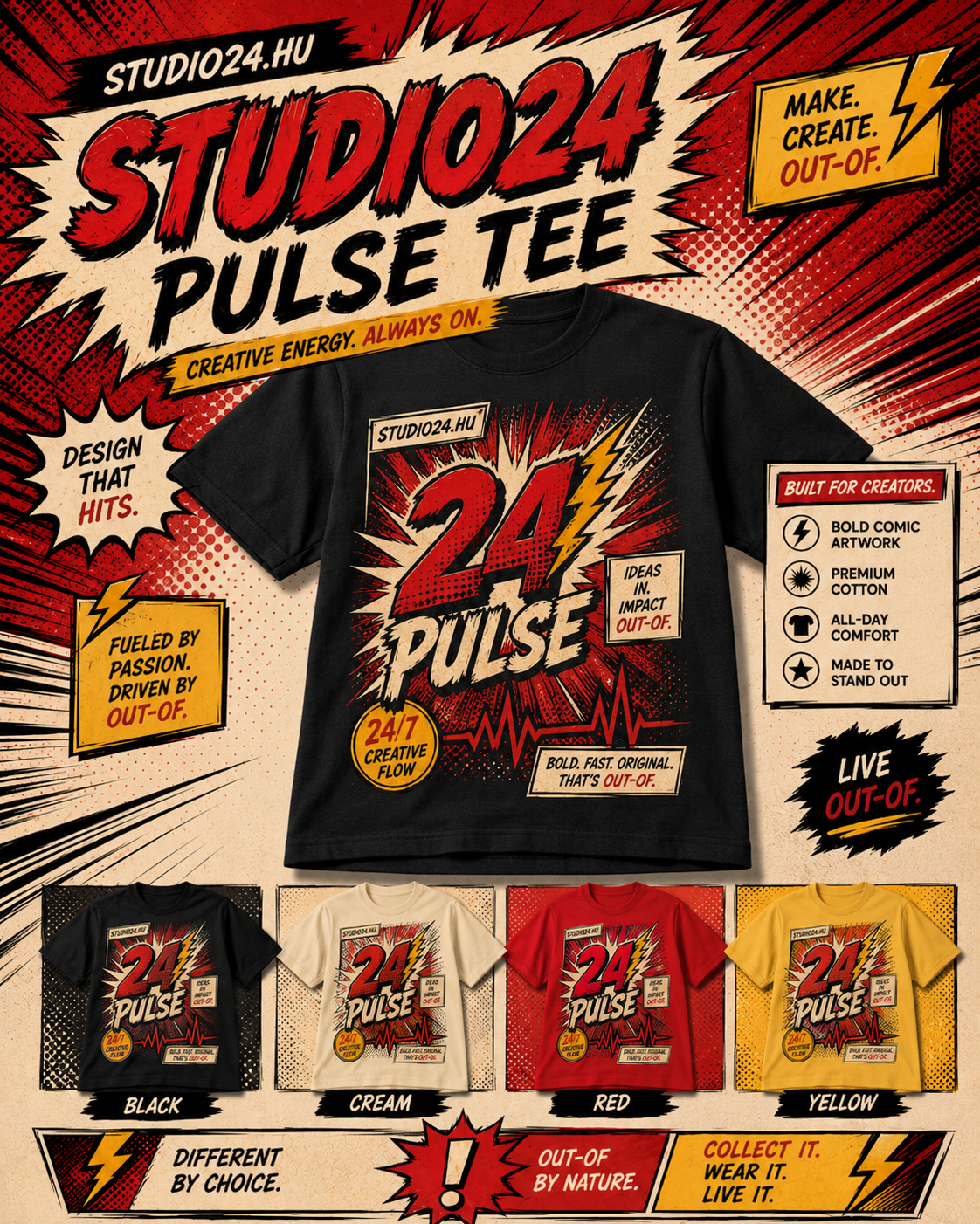 Studio24 Pulse Tee product poster